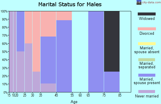 Ludlow Falls marital status for males