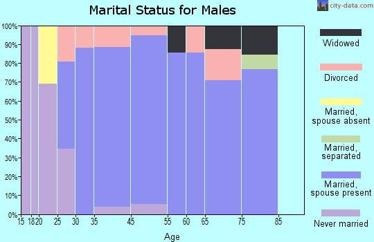 Marshallville marital status for males