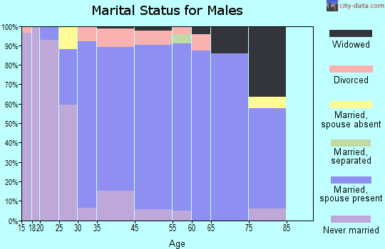 Monfort Heights South marital status for males