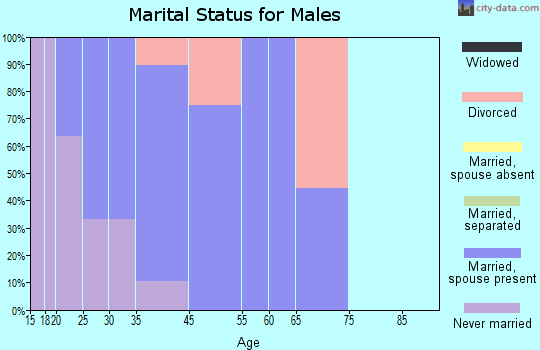 Mount Eaton marital status for males