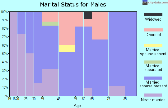 Murray City marital status for males