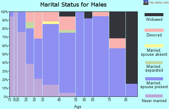 Newcomerstown marital status for males