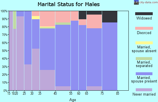 Northfield marital status for males