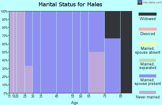 North Star marital status for males