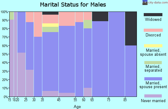 Ohio City marital status for males