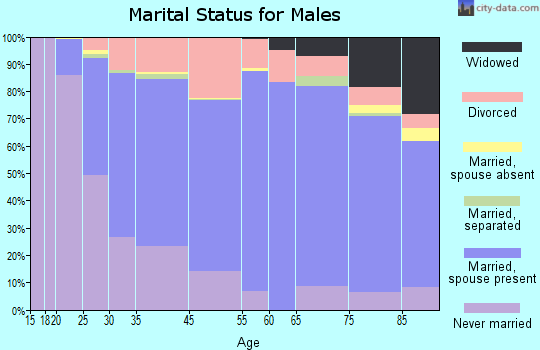 Parma Heights marital status for males