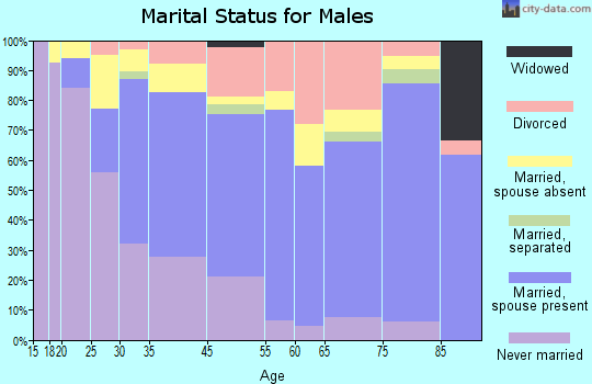 Calistoga marital status for males