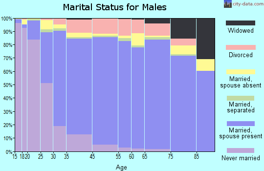 Camarillo marital status for males