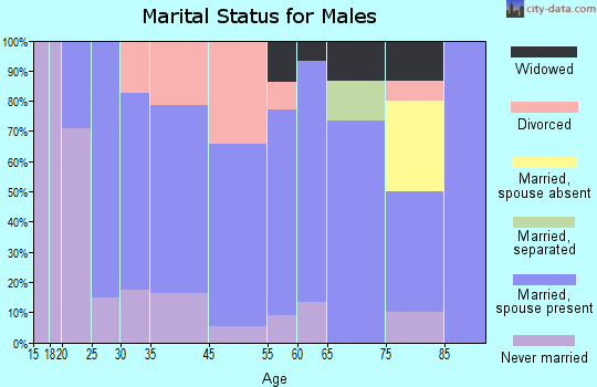 Pleasantville marital status for males