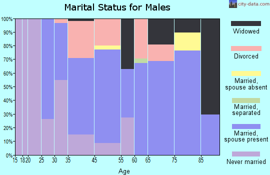 Cambrian Park marital status for males