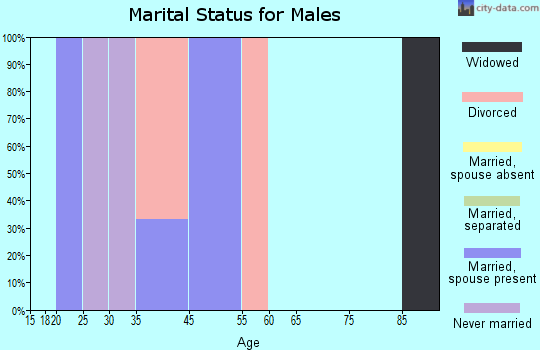 Rendville marital status for males