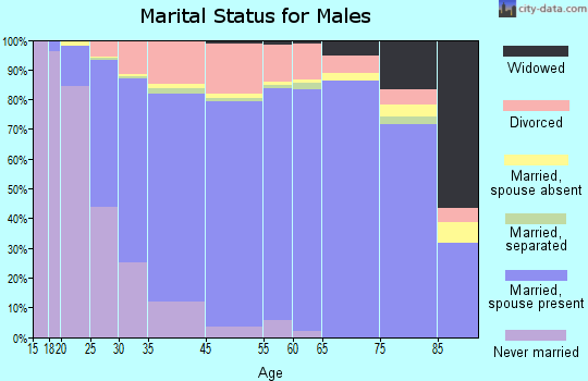 Reynoldsburg marital status for males
