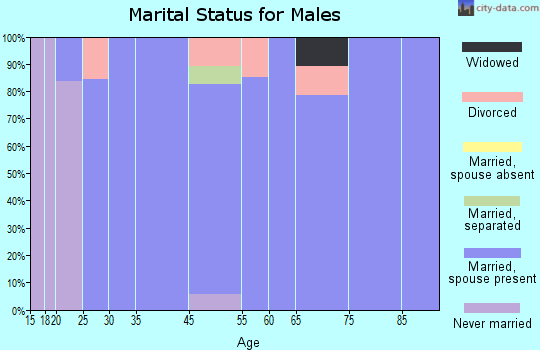 Rosemount marital status for males