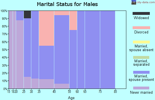 Rushsylvania marital status for males