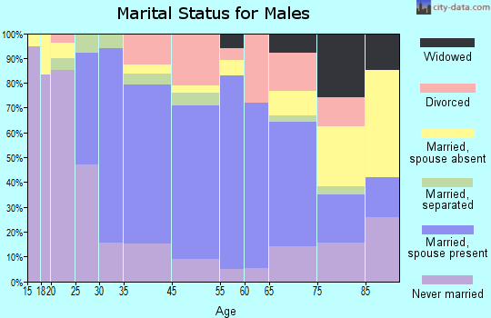 Sandusky South marital status for males