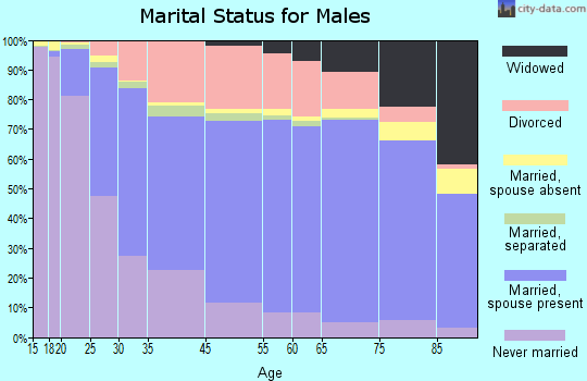 Springfield marital status for males