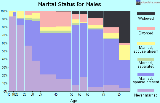 Steubenville marital status for males