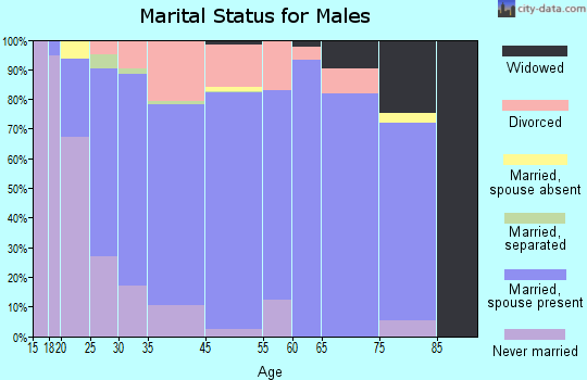 Sunbury marital status for males