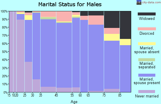Sylvania marital status for males
