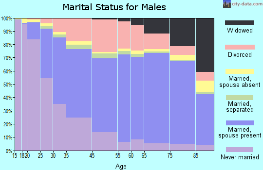 Toledo marital status for males