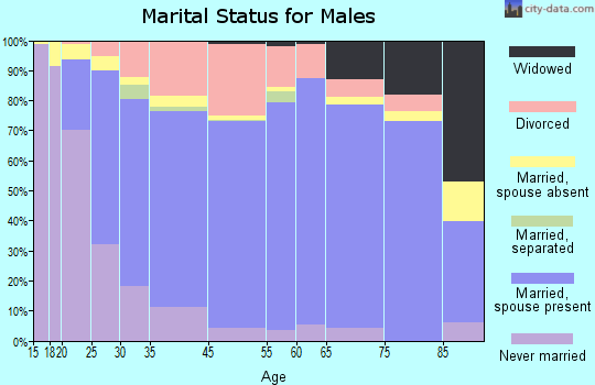 Troy marital status for males