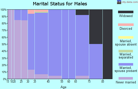 Turpin Hills marital status for males