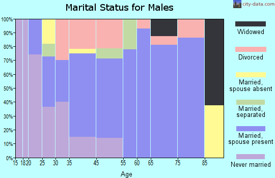 Valleyview marital status for males