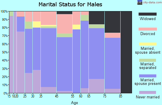 Wellston marital status for males