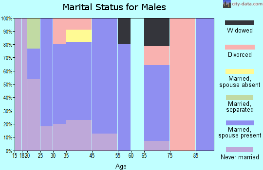 West Leipsic marital status for males
