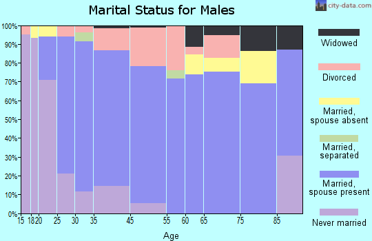 Wheelersburg marital status for males