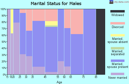 Williamsport marital status for males