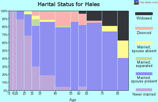 Wintersville marital status for males