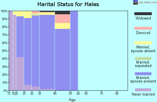 Wright-Patterson AFB marital status for males