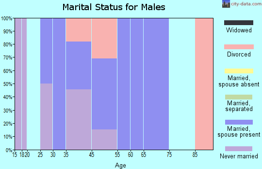 Yankee Lake marital status for males