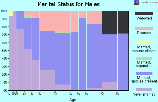 Yorkville marital status for males