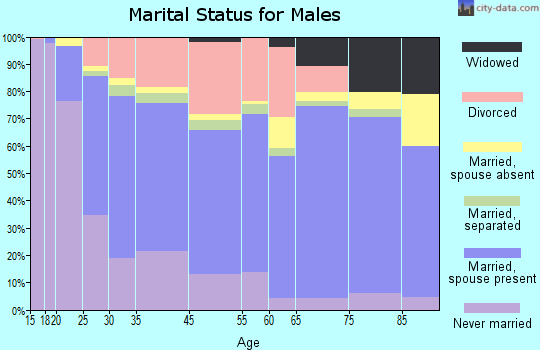 Zanesville marital status for males