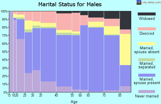 Ardmore marital status for males