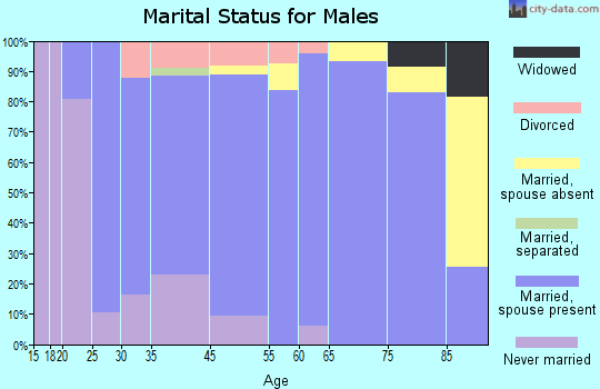 Glencoe marital status for males