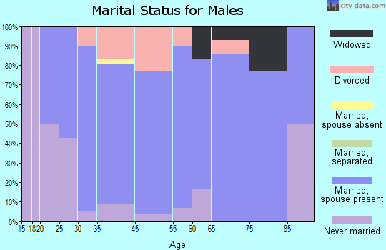 Blair marital status for males