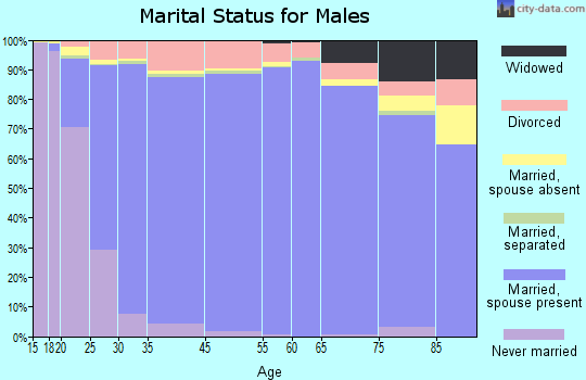 Broken Arrow marital status for males