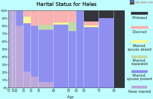 Byng marital status for males