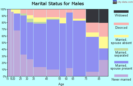 Dewey marital status for males