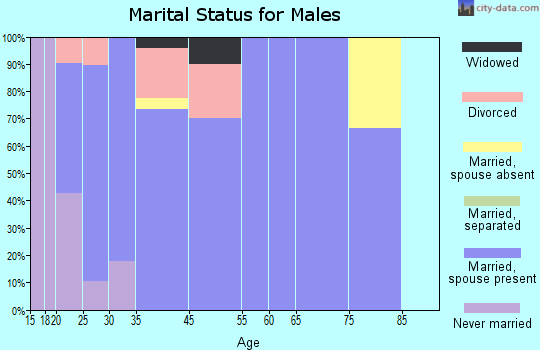 Fort Cobb marital status for males