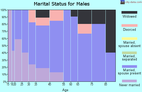 Fort Towson marital status for males