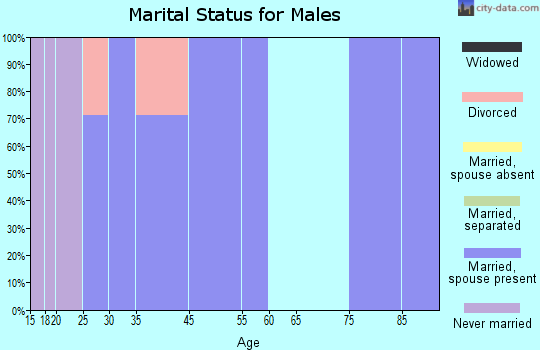 Hillsdale marital status for males