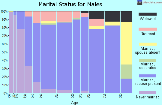 Jenks marital status for males