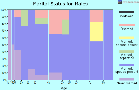 Jennings marital status for males