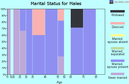 Kemp marital status for males