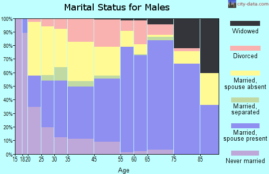McAlester marital status for males