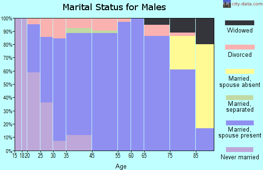McLoud marital status for males